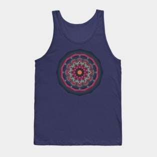 Dusky Dodecagon Mandala Tank Top